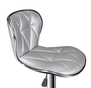 <b>Adjustable</b> Height Barstool in Silver Set of 2 - Product Image 6