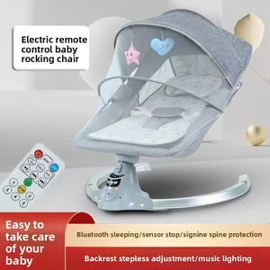 Nhà Máy sơ sinh điện bé đu trẻ sơ sinh Rocker âm nhạc <span class=keywords><strong>Bouncer</strong></span> ghế thoải mái có thể gập lại cho Bluetooth trẻ sơ sinh <span class=keywords><strong>Bouncer</strong></span> - Product Image 5