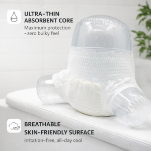 Ventes en gros de couches-culottes pour adultes, super absorbantes, ultra épaisses, jetables, pour l'incontinence, logo personnalisé en usine, OEM ODM - Product Image 3