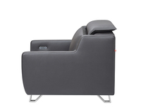 Ensemble de canapés de salon en cuir véritable de haute qualité, design minimaliste moderne, extensible et personnalisable, idéal pour villa, bureau à domicile, pause déjeuner