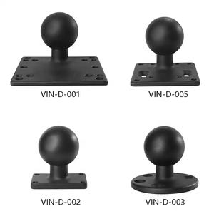 Support à double boulon en U de 2,25'' avec bras long pour tablette, GPS Garmin, camion, bateau, navigation automobile, compatible VESA/AMPS/plaque rectangulaire - Product Image 3