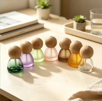 Flacon diffuseur de luxe en verre dépoli de 8 ml, vide, pour parfums et huiles essentielles d'aromathérapie