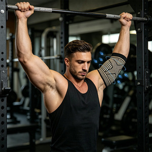 Manchon de compression réglable premium pour bras, support de poignet antidérapant pour athlètes, sportifs, basketball, fitness et entraînement - Product Image 5