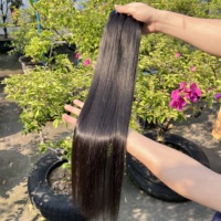 Extensions de cheveux humains vierges bruts de qualité 12A, provenant de donneurs birmans, vietnamiens et cambodgiens, alignées sur les cuticules