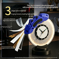 Lampe de bureau moderne LED 3D tendance 2026 en forme de disque de frein de course, veilleuse pour chambre, garage, décoration, cadeau pour passionné de voiture, lumière d'ambiance