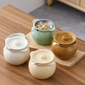 Tarro de Cerámica para Condimentos Mystic Arts con Tapa 2333A, Almacenamiento Hermético para Aceite, Sal, Salsa de Soya, Vinagre, Uso en la Cocina - Product Image 1