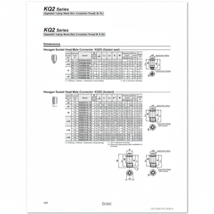 Raccord instantané SMC Pneumatics KQ2S06-02AS pièces pneumatiques - Product Image 1