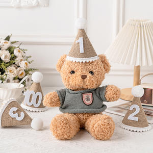 Cappello di Carta per Compleanno Fatto a Mano a Forma di Cono per Primi Compleanni Decorazioni per Feste di Bambini e Bambine di <span class=keywords><strong>1</strong></span> 2 3 Anni - Product Image 4