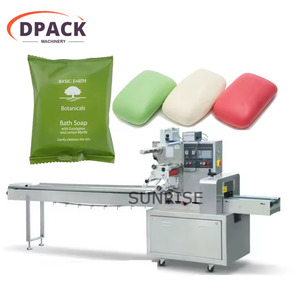 Giá tốt dòng chảy máy đóng gói 350 Mô hình nhà vệ sinh Xà phòng thanh phim túi bao bì máy bọc - Product Image 2