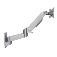 Bras de fixation murale robuste T8-GA02-W pour PC industriel, mouvement stable, bras de moniteur industriel à ressort à gaz, solution de montage pour machines