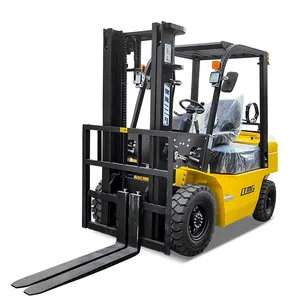 Forklift kecil LPG opsional 5.5m tinggi angkat 2.5 ton 2500KG Forklift bensin dengan shift samping