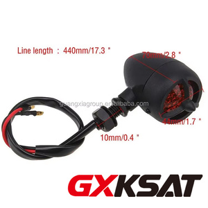 GXKSAT 2 uds señales de giro cromadas para motocicleta Warplane hélice <span class=keywords><strong>Victory</strong></span> Hammer 8-Ball Turning Light Winker - Product Image 2