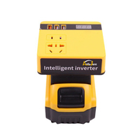 Outils électriques industriels 20V, batterie au lithium rechargeable, convertisseur d'onduleur vers AC220V, fonctionnement portable en extérieur, convertisseur DC-AV
