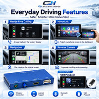 Décodeur CarPlay Android Auto sans fil pour BMW NBT I3 I8 2013-2017, mise à niveau de l'écran OEM, intégré 2DIN, garantie de 2 ans, Plug and Play