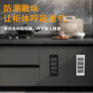 Aluminum Alloy Breathable <b>Mesh</b> Rectangular Cabinet Ventilation <b>Grille</b> Heat Dissipation Wardrobe Shoe Cabinet Use - Product Image 2
