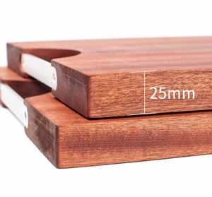 2.5/3cm d'épaisseur en <span class=keywords><strong>bois</strong></span> dur robuste véritable planche à découper solide une pièce sans colle Non toxique tout entier bloc de boucher en <span class=keywords><strong>bois</strong></span> unique - Product Image 2