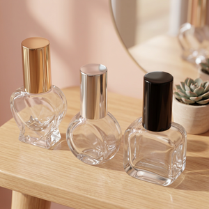 Botella de perfume de vidrio de 10 ml con bomba, tapa de lujo personalizada y única, botella de perfume con tapa metálica y atomizador. - Product Image 3