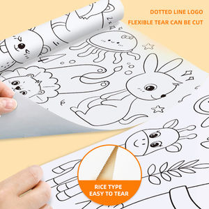 Baby Montessori Lernspielzeug zum Zeichnen Papier DIY 300 cm Malwand Poster Kunstbögen Rollenpapier Spielzeug für Kinder Geschenk - Product Image 4