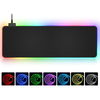 Tapis de souris XXL pour jeux OEM, RGB, extensible, en caoutchouc, tapis de souris pour gamer, tapis de clavier de bureau en stock