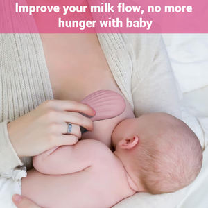 Vibrador de silicona líquida 2 en 1 para aliviar los senos, masajeador vibrador de lactancia para mamá - Product Image 5