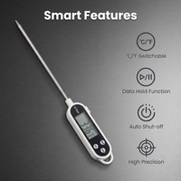 Thermomètre infrarouge alimentaire sans contact -50~400 (-58~752) - Thermomètre IR portable avec pointeur laser rouge