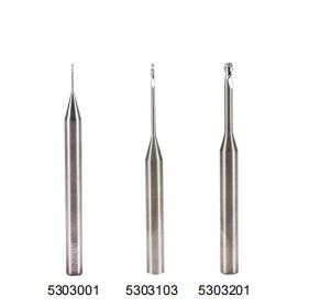 Fraise à queue End Mills Bur CAD CAM Roland, non revêtue, revêtement CrN DC, 0.6 1.0 2.0mm, 5303001 5303103 5303201, pour machine Roland - Product Image 1