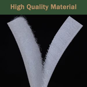Bande auto-agrippante standard de 50 mm en nylon 100 % <span class=keywords><strong>blanc</strong></span> de qualité supérieure, personnalisable, pour la couture - Product Image 4