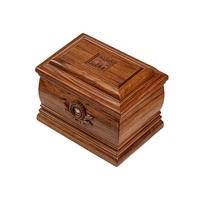 Elegante Urna Funeraria de Latón Estilo Europeo en Color Marrón para Adultos y Bebés