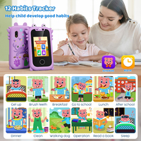 Uitverkoopprijs Kinder Speelgoed Smartphone Mobiele Telefoons Kinder Telefoon Met Touchscreen HD Dubbele Camera Lens voor Kerstcadeau