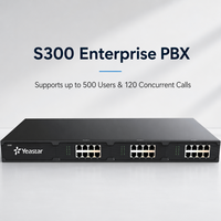Yeastar S300 VoIP PBX : 300 utilisateurs, 60 appels, 24 ports FXO, 3 E1, 10K minutes de messagerie vocale, système Softphone mobile/PC pour grandes entreprises