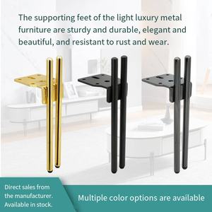 2025New Style Noir Chrome Métal Canapé Jambe Or Chrome Fer Meubles <span class=keywords><strong>Pieds</strong></span> pour <span class=keywords><strong>Table</strong></span> Basse Pied TV Meuble Salle De Bains Cabinet <span class=keywords><strong>Pieds</strong></span> - Product Image 6