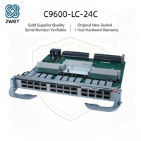 Cisco Switch Catalyst C9600-LC-24C 24 Port 40G/100G QSFP28 Line Card 3.84Tbps Throughput Modul Fiber Inti Kampus Catalyst 9606R