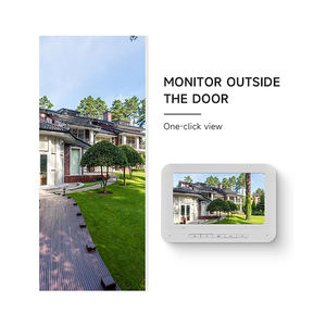 Système de sonnette vidéo intelligente |   Caméra de sécurité domestique avec vision nocturne, alimentation PoE, en alliage d'aluminium et contrôle d'accès par déverrouillage par téléphone - Product Image 2