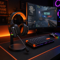 Monitor Studio Ergonomis Bass Dalam 3.5mm Berkabel Over-Ear ANC untuk Laptop Komputer DJ Gaming Headphone Headset Earphone