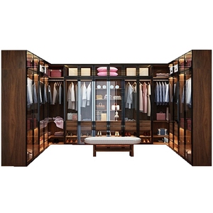 Tủ quần áo gỗ cao cấp, cửa kính cao cấp có đèn LED, tủ đặt phòng ngủ, sản xuất theo yêu cầu tại các nhà máy. - Product Image 3