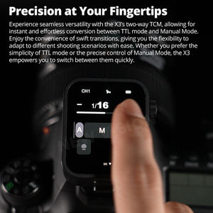 Déclencheur <span class=keywords><strong>Flash</strong></span> Sans Fil Godox X3 TTL <span class=keywords><strong>HSS</strong></span> 2.4G avec Écran Tactile OLED et Charge Rapide pour Fujifilm - Product Image 2