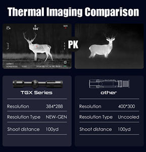 Wi-Fi와 Rec 뛰어난 야간 투시경을위한 50mm 대물 렌즈로 고감도 열화상 화상 384x288 해상도 - Product Image 6