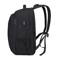 Sac à dos étanche pour ordinateur portable 15.6 pouces pour hommes, sac à dos de voyage avec chargeur USB pour ordinateur portable d'affaires