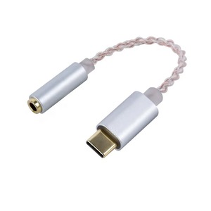 Adaptateur amplificateur audio numérique Ruidun BA02_R2 Type-C vers DAC avec conducteur en cuivre pur, gaine en PVC, résolution 32 bits 384 kHz 4K - Product Image 1