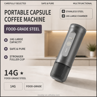 Machine à café portable à capsules avec logo personnalisé, 20 bars, crème riche, auto-chauffante, expresso, mini, charge USB, batterie 7800 mAh
