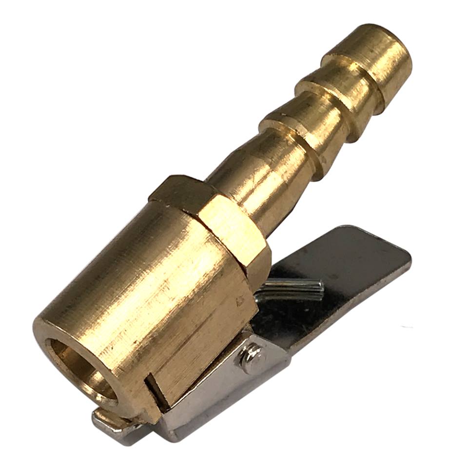 Air chuck with brass material clip on type tire air charge clip chuck