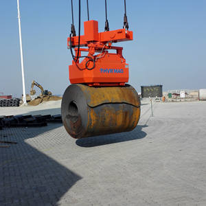 Alat Penanganan Gulungan Baja Pengangkat Elektromagnetik Permanen Truk Muatan Di Port - Product Image 2