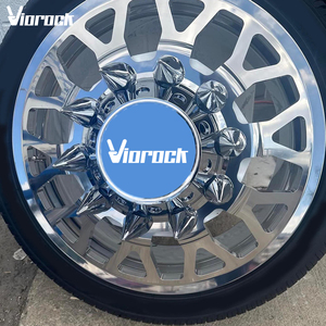 Rines Viorock Agresivos de Aleación Forjada <span class=keywords><strong>para</strong></span> Camionetas Ford y RAM, Disponibles en 18*8.25, 8.6.5, 22, 24, 26, 28 y 30 Pulgadas, Acabado Pulido - Product Image 1