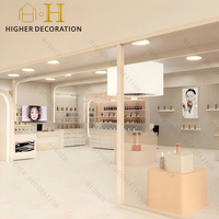 Comptoir de présentation ouvert pour produits de maquillage et de soin de la peau pour magasin de cosmétiques