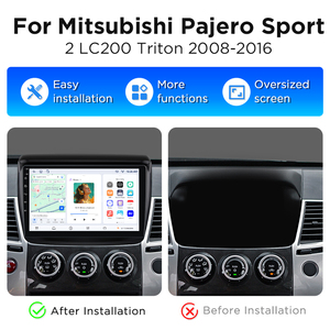 วิทยุติดรถยนต์ Junsun Wireless Carplay สำหรับ Pajero Sport 2 L200 Triton ปี 2008-2016 พร้อมพัดลมระบายความร้อนในตัว ระบบนำทาง GPS อัตโนมัติ มัลติมีเดีย - Product Image 2