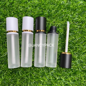 Jancy Hồng 8.5ml nhựa Refillable Frosted chai bán buôn Lip Gloss container trắng đen Rose Gold Vòng Lip Gloss Ống - Product Image 3