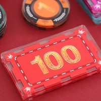 Jetons de jeu ronds en acrylique personnalisés imprimés pour les divertissements de fête