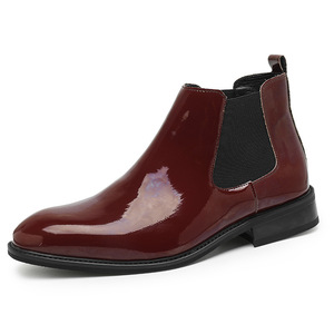 Nouvelle Collection Printemps 2026 – Chaussures en Cuir Montantes Décontractées et Habillées pour Hommes, Rouge, Grandes Tailles, Vente en Gros - Product Image 1