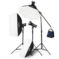 Kit d'éclairage photographique professionnel Sk400ii 1200w avec boîte à lumière et support, accessoires de studio photo