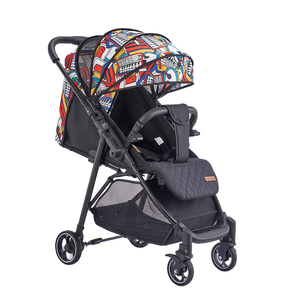 <span class=keywords><strong>Passeggino</strong></span> Reversibile in Lino per Neonati da 0-3 Anni con Braccioli Regolabili, Facile da Piegare, Posizioni Seduta/Reclinabile e Tettuccio Parasole - Product Image 1